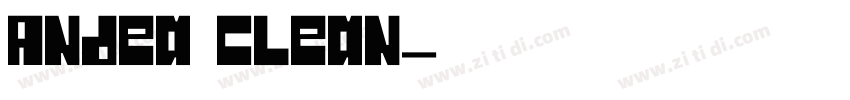 Andea Clean字体转换